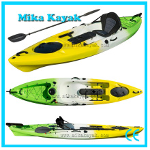 Pesca individual profesional sentarse en la parte superior Kayak de pedal con timón